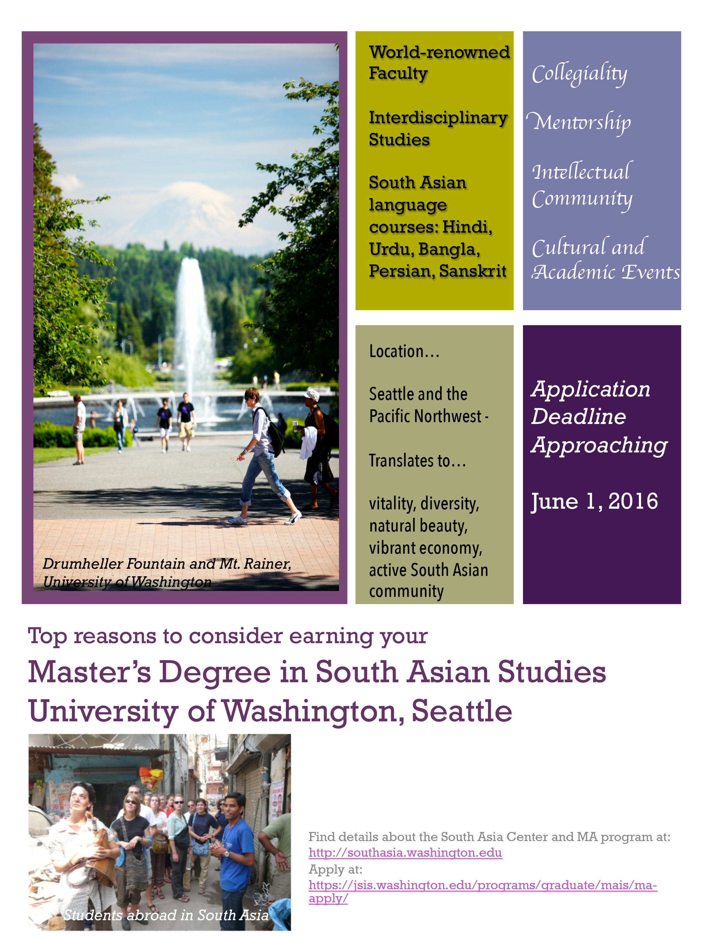 U Washington South Asia MA